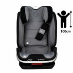 Bebe Stars Κάθισμα Αυτοκινήτου Leon Plus i-Size 360° Isofix 100cm έως 150cm Grey 944-186
