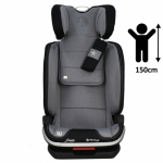 Bebe Stars Κάθισμα Αυτοκινήτου Leon Plus i-Size 360° Isofix 100cm έως 150cm Grey 944-186