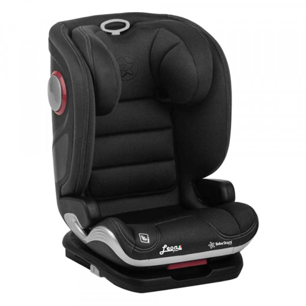 Bebe Stars Κάθισμα Αυτοκινήτου Leon Plus i-Size 360° Isofix 100cm έως 150cm Black 944-188