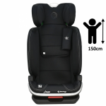 Bebe Stars Κάθισμα Αυτοκινήτου Leon Plus i-Size 360° Isofix 100cm έως 150cm Black 944-188