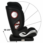 Bebe Stars Κάθισμα Αυτοκινήτου Leon Plus i-Size 360° Isofix 100cm έως 150cm Black 944-188
