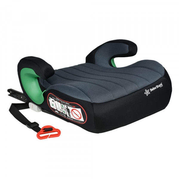 Bebe stars Κάθισμα Αυτοκινήτου Booster Isofix i-Size 135cm έως 150cm Grey 953-186