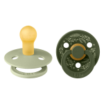 Bibs Πιπίλα Colour Round Latex No1 Σετ πιπίλες 2τμχ στρογγυλή leaf sage hunter green 11027101 Bibs Πιπίλα Colour Round Latex No1 Σετ πιπίλες 2τμχ στρογγυλή leaf sage hunter green 11027101