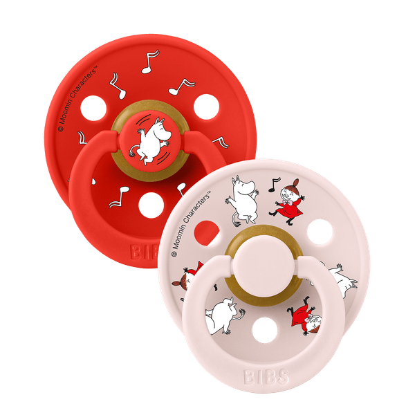 Bibs Σετ Πιπίλες Moomings No1 Colour Fusion 2τμχ dancing candy apple petal mix 11032101