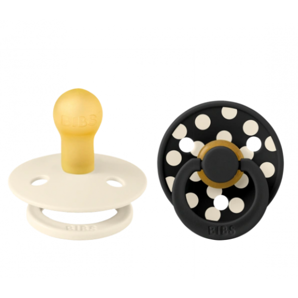 Bibs Πιπίλες Studio Dot No1 Ivory/Black  0+m 11034101