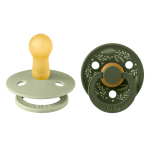 Bibs Πιπίλες Colour Round 2τμχ Latex leaf sage hunter green 12027101 Bibs Πιπίλες Colour Round 2τμχ Latex leaf sage hunter green 12027101