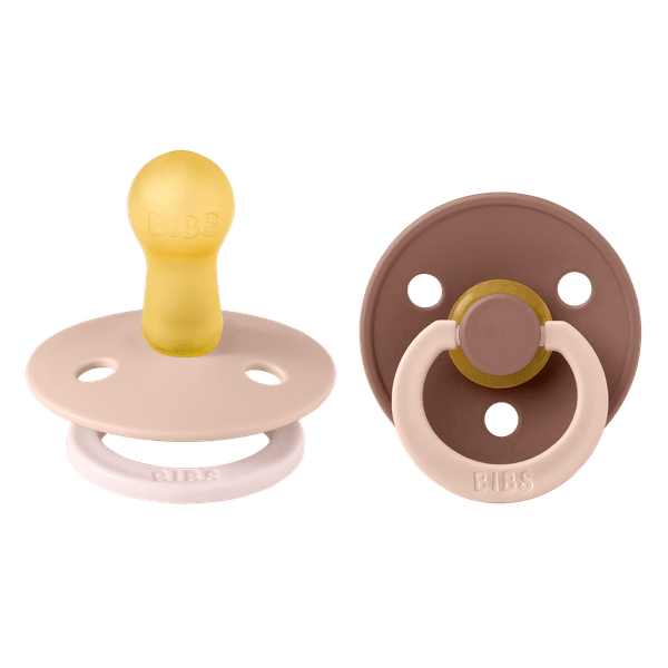 Bibs Πιπίλες Colour Fusion 2τμχ Latex No2 6m+ Dusky Blush/Woodchuck 12028102