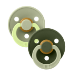 Bibs Πιπίλες Colour Fusion 2τμχ Latex No2 6m+ Sage/Hunter Green 12028104