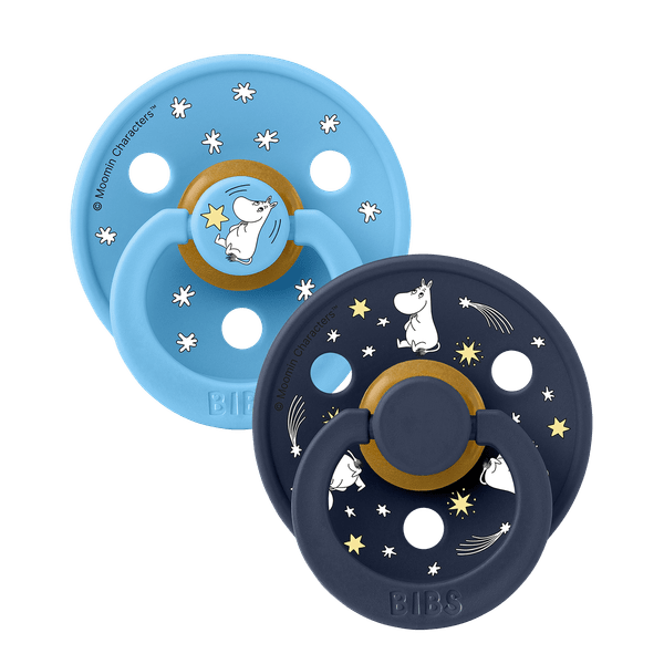 Bibs Moomings Colour Σετ Πιπίλες  Colour 2τεμ No1 goodnight breeze deep space mix 11029101