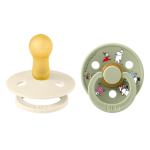 Bibs Πιπίλες Moomins No 2 colour Σετ πιπίλες 2τμχ friends ivory sage 12031101