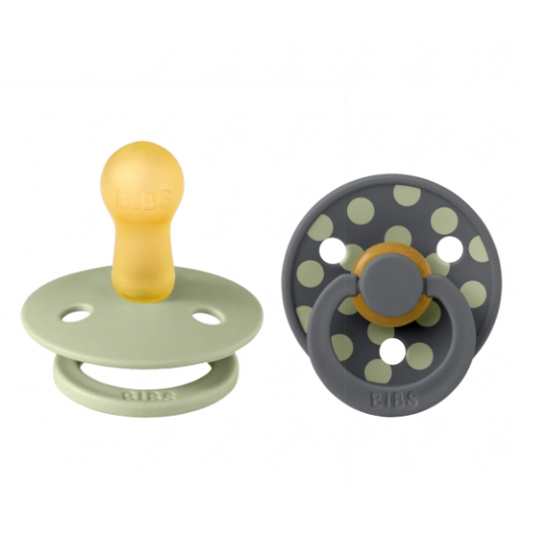Bibs Σετ Πιπίλες Studio Dot No2 Iron/Sage 6+m 12034105