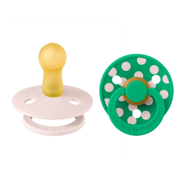 Bibs Σετ Πιπίλες Studio Dot No1 Cactus/Baby Pink 0+m 11034106