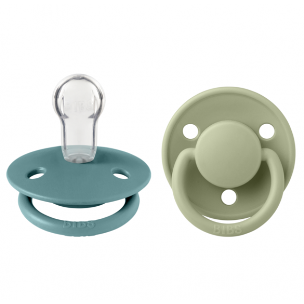 Bibs Πιπίλα De Lux Σιλικόνης OneSize 2τμχ Cloud Island Sea Sage 150226