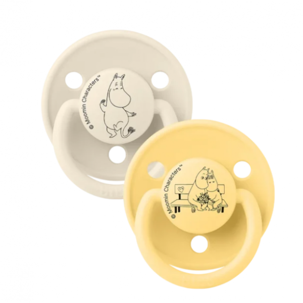 Bibs Πιπίλες De Lux Σιλικόνης OneSize 2τμχ Troll Ivory-Pale Butter 15038101