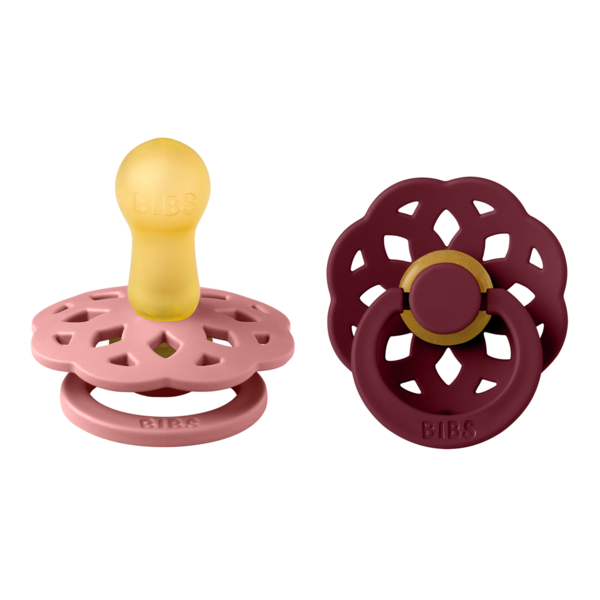 Bibs Πιπίλες Boheme Round Latex No2 Dusty Pink Elderberry 240136