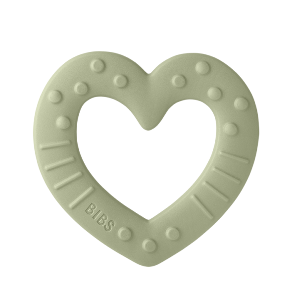 Bibs Μασητικός Κρίκος Οδοντοφυΐας Bitie Heart Sage 3100250