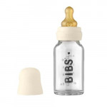 Bibs Μπιμπερό Γυάλινο 0m+ Latex 110ml  Ivory 5013216