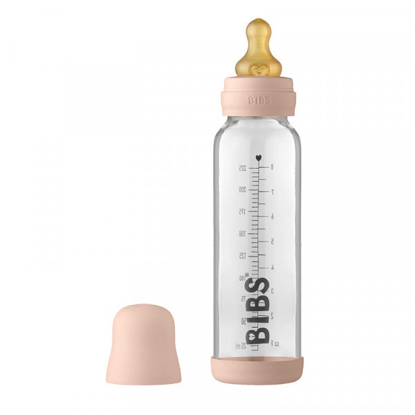 Bibs Μπιμπερό Γυάλινο Latex 225ml Blush 5014244