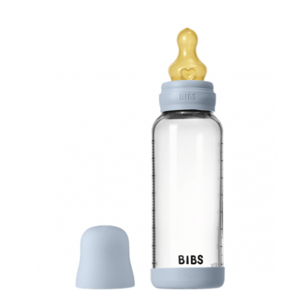 Bibs Μπιμπερό Γυάλινο 240ml Baby Blue 5020231