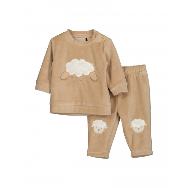 Blue seven Σετ μπλούζα παντελόνι Καφέ 15-473235-0680