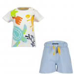 Blue Seven Σετ Μπλούζα Με Σορτς Εκρου 26-939030-0001