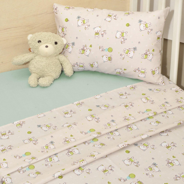 Baby Oliver Σεντόνια Κούνιας Εμπριμέ 3 τμχ 110x160cm 46-6706/213