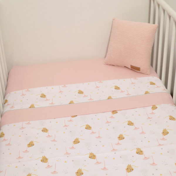 Baby Oliver Σεντόνια Λίκνου 2τμχ 75x110cm Ροζ 46-6704/412