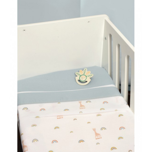 Baby Oliver Σεντόνια λίκνου 2 τεμαχίων 80x110 Sophie La Girafe 46-6704/503