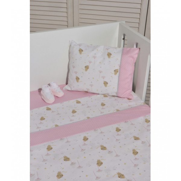 Baby Oliver Σεντόνια Κούνιας Ροζ 46-6706/412