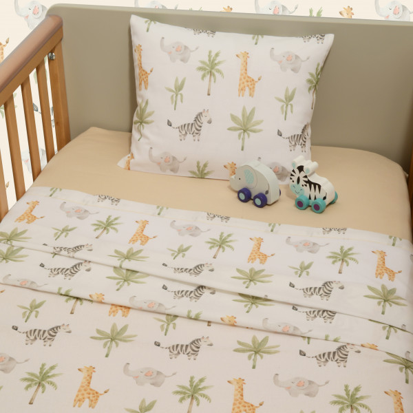 Baby Oliver Σεντόνια Κούνιας Σετ 3τεμ 110x170 με λάστιχο 46-6706/424