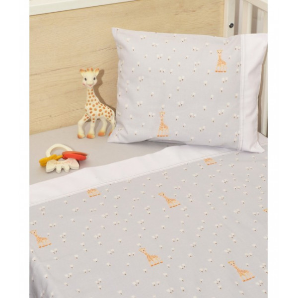Baby Oliver Σεντόνια Κούνιας Με Λάστιχο 3τμχ 110x170cm Sophie La Girafe  46-6706/505