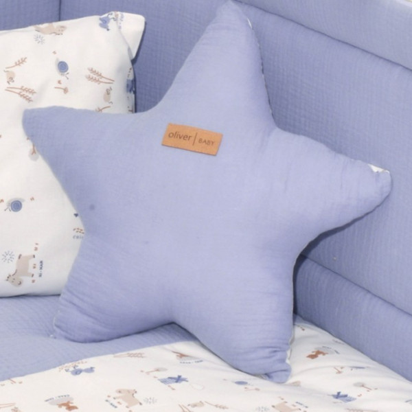 Baby Oliver Μαξιλάρι Διακοσμητικό Αστέρι Διπλής Όψης Ραφ 37x37 46-6710/414