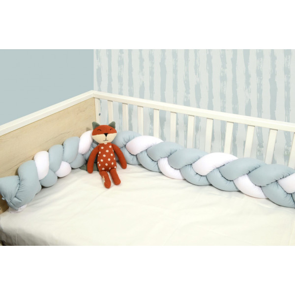 Baby Oliver Πλεξούδα τριπλή Λευκή-Μέντα 20x200  46-6713/3130