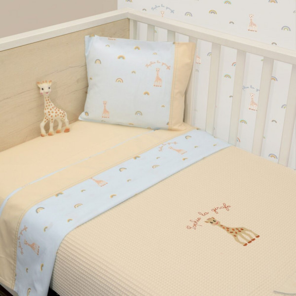 Baby Oliver Κουβέρτα Πικέ Κούνιας Sophie La Girafe 100x140 46-6720/504