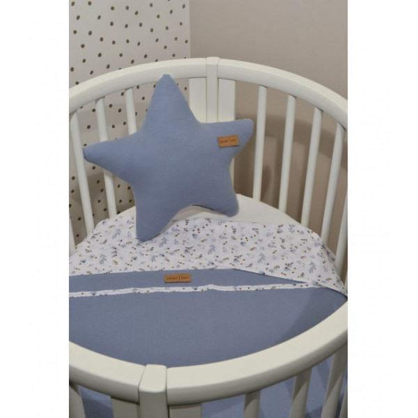 Baby Oliver Καλοκαιρινή Κουβέρτα Διπλής Όψης Ραφ 75x95 46-6721/401