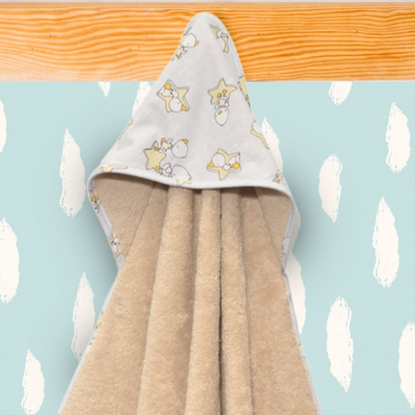 Baby Oliver Μπουρνούζι Κάπα Καφέ 75x75 100% βαμβάκι 46-6730/210