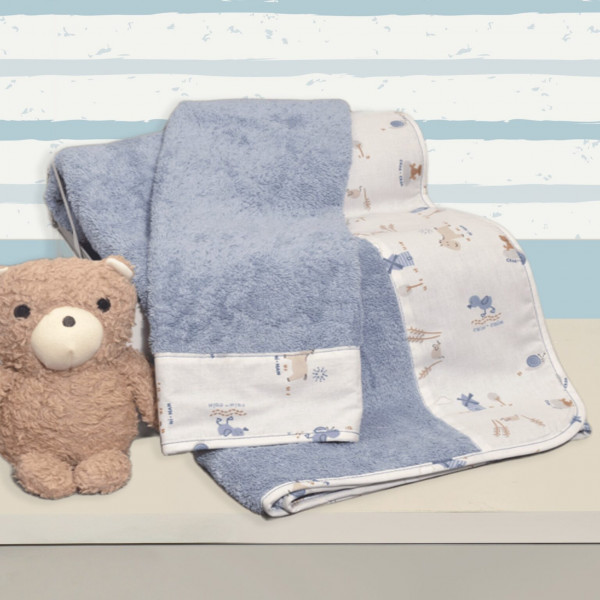 Baby Oliver Σετ Πετσέτες 2τμχ 30x50 και 70x120 Ραφ 46-6760/414