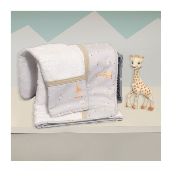 Baby Oliver Σετ Πετσέτες 2 Τεμ 450 γρμ/τμ 30x50 & 70x120 Sophie La Girafe 46-6760/505