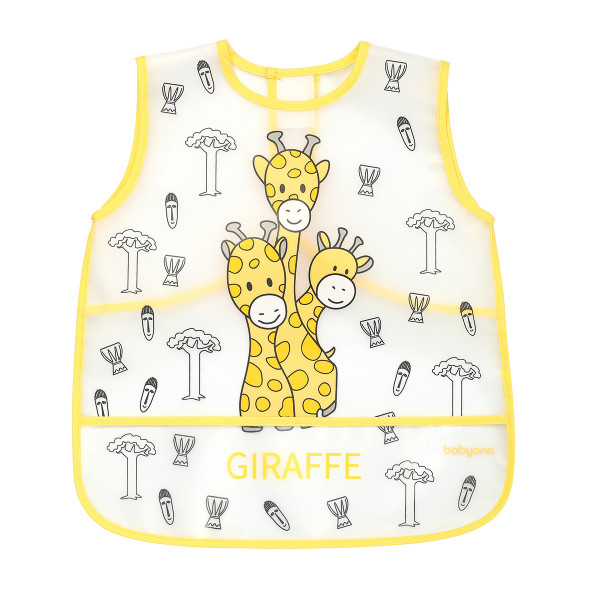 BabyOno Παιδική Σαλιάρα - Ποδιά 12m+ Giraffe BN838-yellow