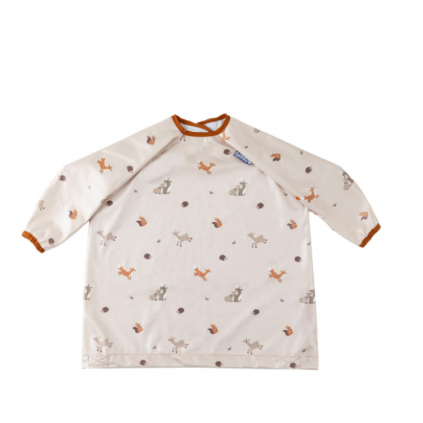 Bibado Βρεφική Σαλιάρα με μακρύ μανίκι Forest Friends BR78061