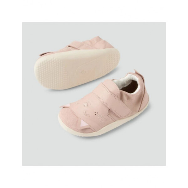 Bobux Βρεφικά παπούτσια για τα πρώτα βήματα Xplorer Critters Purr- Cameo Rose BQ10623QRU