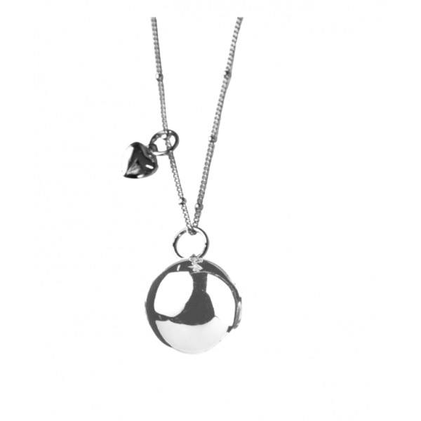 Bola Μελωδικό Μενταγιόν εγκυμοσύνης Heartbeat Silver VO611