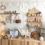 A Little Lovely Company Φωτιστικό Neon Peace Λευκό NEPEWH25