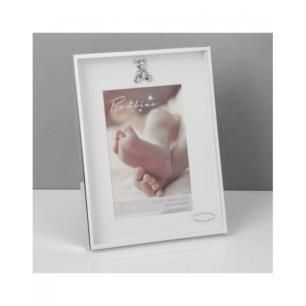 Bambino Επάργυρη Κορνίζα Αρκουδάκι BR75435