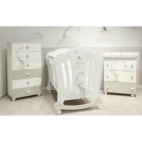 Pali Βρεφικό κρεβατάκι Savana Panello-Xρώμα Bianco 016SAVANA