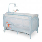 Kikka Boo Παρκοκρέβατο Dolce Sonno Blue Foxy με 2 επίπεδα 31003010042