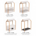 Casababy La Maison Ecru Βρεφικό Κρεβάτι Μετατρεπόμενο Σε Προεφηβικό Τύπου Μοντεσσόρι 590365