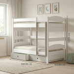 Casakids Loft Κουκέτα Μετατρεπόμενη με Αποσπώμενη Σκάλα Μονό CK00002 Casakids Loft Κουκέτα Μετατρεπόμενη με Αποσπώμενη Σκάλα Μονό CK00002