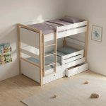 Casakids Icon Κουκέτα Μετατρεπόμενη με Αποσπώμενη Σκάλα Ημίδιπλη CK00065 Casakids Icon Κουκέτα Μετατρεπόμενη με Αποσπώμενη Σκάλα Ημίδιπλη CK00065