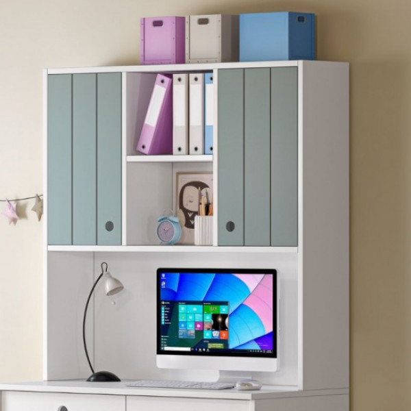 Casakids Εταζέρα Με 2 Πορτάκια Για Γραφείο Μήκους 100cm CK00085